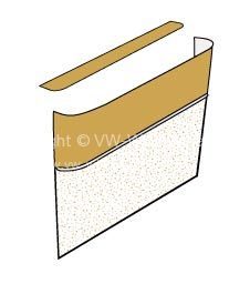 TMI centre drink panel in silver platinum/mesh platinum 65-67 - OEM PART NO: 241867705APL