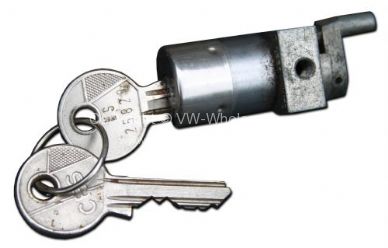 NOS sliding door security lock with key LHD 73-79 - OEM PART NO: 211843710