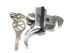 NOS Genuine VW 2 part engine lid lock with 2 VW keys T1 8/64-7/65 T2 1967 - OEM PART NO: 113827503A