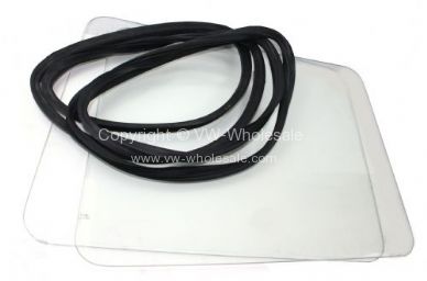 German quality fixed front window seal & glass kit for both sides - OEM PART NO: 211381991KIT