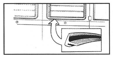 Westfalia louvred window seal Bus 55-67 - OEM PART NO: 231069411K