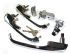 German quality complete handle set on one R code key LHD - OEM PART NO: 211837206PN