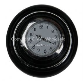 Horn button with clock Black - OEM PART NO: 211951CLOCKB