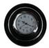 Horn button with clock Black