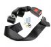 Modern buckle 2 point static lap belt Black