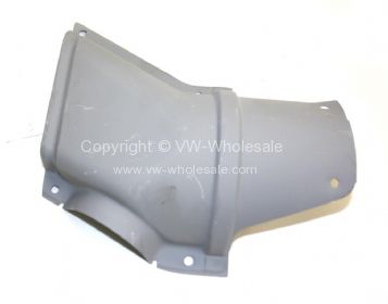 Genuine VW metal heater duct cover to meet internal door ducting Right 8/72-79 - OEM PART NO: 