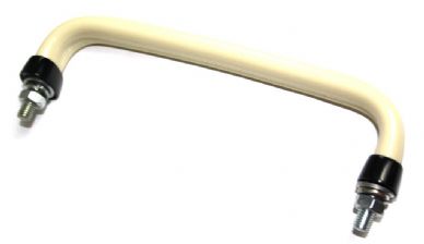 German quality dash grab handle ivory with black ends Bus 55-67 - OEM PART NO: 211857641BB