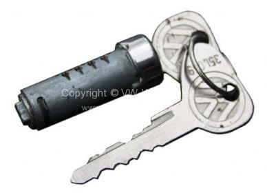 Genuine VW push button barrel & key L code 67 - OEM PART NO: 211837217F