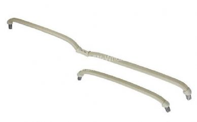 German quality deluxe middle seat grab handle set for full bench seat  8/63-7/67 - OEM PART NO: 281883807A