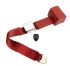 Chrome buckle 2 point inertia seat belt with red webbing - OEM PART NO: 