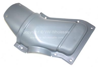 Genuine VW Used metal heater duct cover Left 8/72-79 - OEM PART NO: 211259213