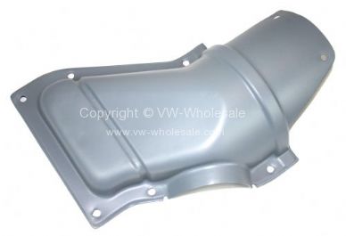 Genuine VW Used metal heater duct cover Right 8/72-79 - OEM PART NO: 211259214