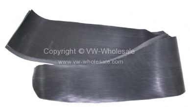 German quality rubber wrap round seat mats in black for walk through model Bus  LHD 63-67 - OEM PART NO: 221867765B