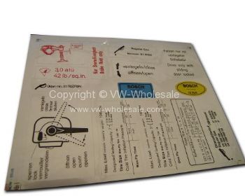 German quality Bus sticker sheet for bus - OEM PART NO: ZVW30A