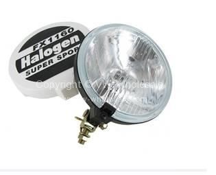 Clear spot light with plastic cover 160mm x 68mm with H3 12V 100w bulb - OEM PART NO: 