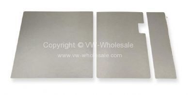 German quality double cab rear panel set ABS grey leather grain finish - OEM PART NO: 214867105
