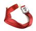 Seatbelt 2 point chrome buckle With crest and red webbing - OEM PART NO: 111870671RR
