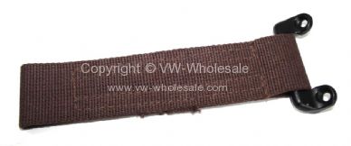 German quality long check strap & bracket brown Bus 55-60 - OEM PART NO: 211841387