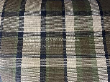 Westfalia plaid pattern upholstery material brown-beige width 1.60m sold per metre - OEM PART NO: 230070003