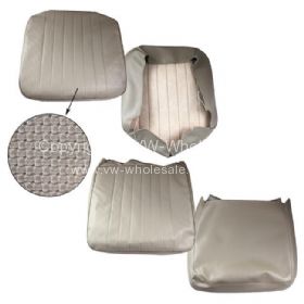 Front seat covers beige walkthrough Bus - OEM PART NO: 
