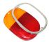 Orange and red rear lens with chromed stainless trim Bus - OEM PART NO: 211945241MS