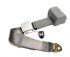Chrome buckle 2 point inertia seat belt with grey webbing - OEM PART NO: 111870694G