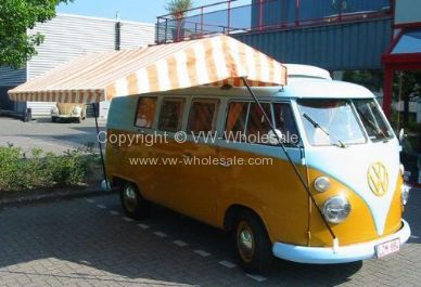 Westfalia tent complete kit orange & white RHD vehicles - OEM PART NO: 211400912