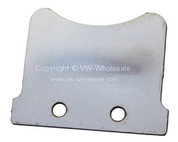 Genuine VW 1/4 light catch plate in Bright zink fits left or right 55-67 - OEM PART NO: 211837635G