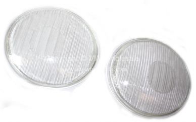 Genuine NOS Hella headlamp glass for early Beetle & Bus Sold as a Pair - OEM PART NO: 211941115