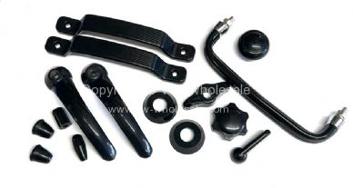 German quality complete cab plastics set in black - OEM PART NO: 