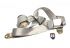 Chrome buckle 3 point inertia seat belt with Silver grey webbing - OEM PART NO: 111870693G
