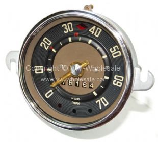 Genuine speedo unit with clear needle 70 mph complete Rebuilt - OEM PART NO: 211957023A