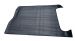 Rubber rear luggage area mat with spare wheel cut out and a Polypropylene trim