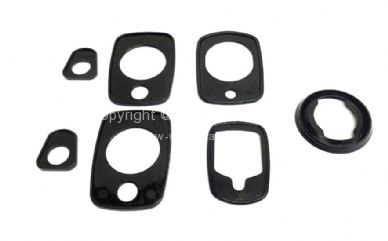 German quality complete handle gasket set with push button handles Bus 1968 - OEM PART NO: 