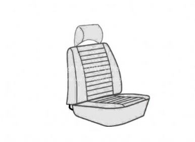 Seat covers front walkthrough 77-79 smooth combo - OEM PART NO: 432116COEM