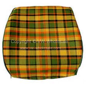 Westfalia late bay full back seat cover in yellow plaid  - OEM PART NO: 231885252Y
