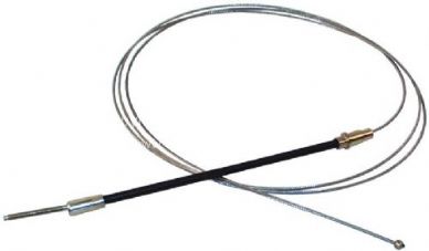 German quality clutch cable with front conduit 3855mm LHD T25 8/79-8/82 - OEM PART NO: 251721335