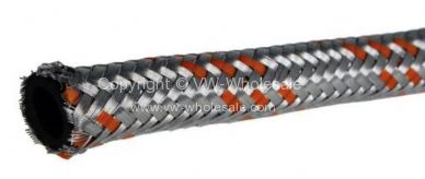German quality fuel hose 7.5mm ID 15mm OD stainless braided - OEM PART NO: AC127800