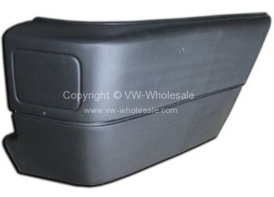 Bumper end cap black without lamp hole but hole outlined Right T4 90-96 - OEM PART NO: 701807322B