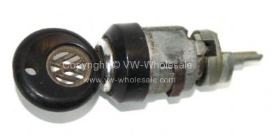 Genuine VW ignition barrel and key Used 80-91 - OEM PART NO: 1H0905855USED