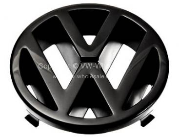 Genuine VW black front badge emblem 125mm T25 80-92 - OEM PART NO: 251853601A