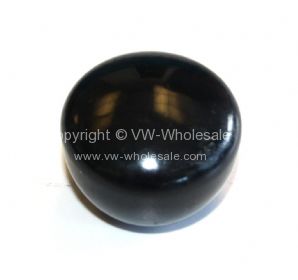 Genuine VW  Used black plastic gear knob 12 mm thread 68-79 - OEM PART NO: 141711141D