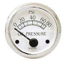 VDO Oil press gauge Royale 80psi 52mm - OEM PART NO: V350702