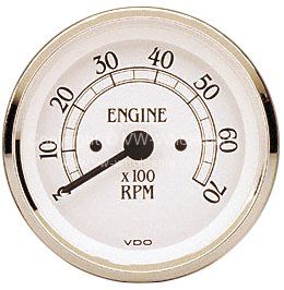 VDO Electronic Tachometer Gauge 7000 RPM Royale 80MM - OEM PART NO: V333707