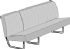 TMI Middle Full Length Bench Seat Cover inc 1/3 fold in Basalt grey 50-67 - OEM PART NO: 221881003ESB